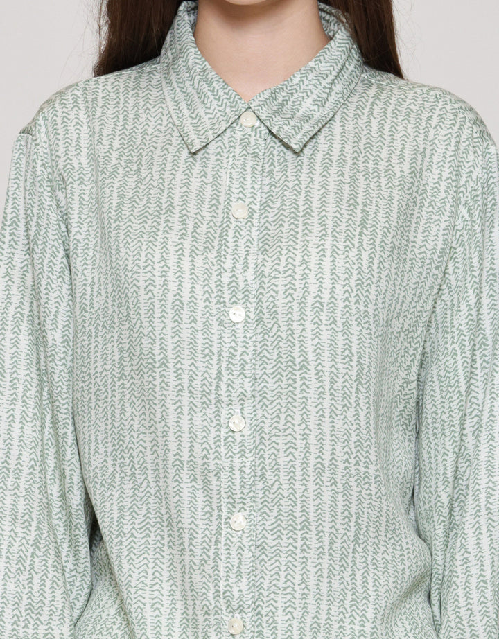 MxM Connexion Motif Stripes Blouse Wanita