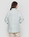 MxM Connexion Motif Full Button Blouse Wanita