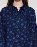 MxM Connexion Motif Print Leaf Blouse Wanita