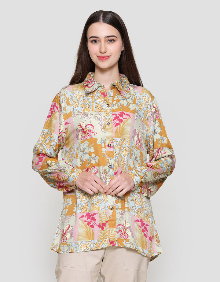 MxM Connexion Motif Floral Blouse Wanita