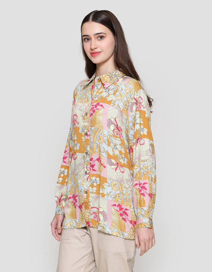 MxM Connexion Motif Floral Blouse Wanita