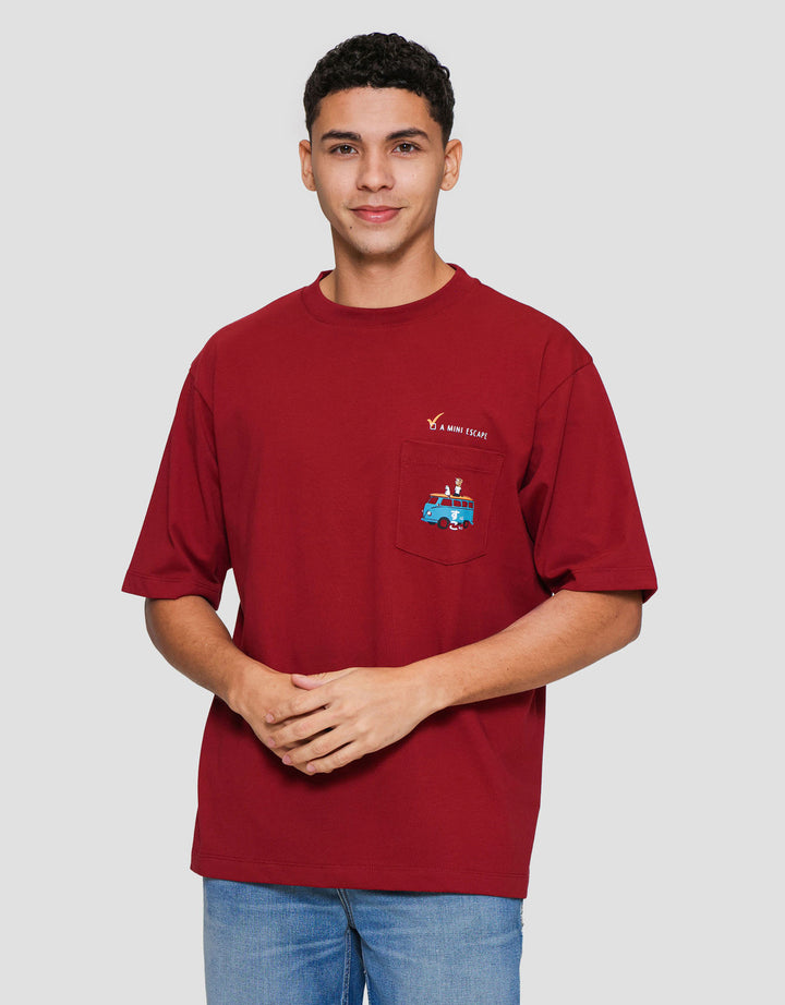 Suko Pocket Mini Escape Kaos Oversize Pria