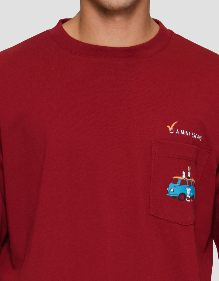 Suko Pocket Mini Escape Kaos Oversize Pria