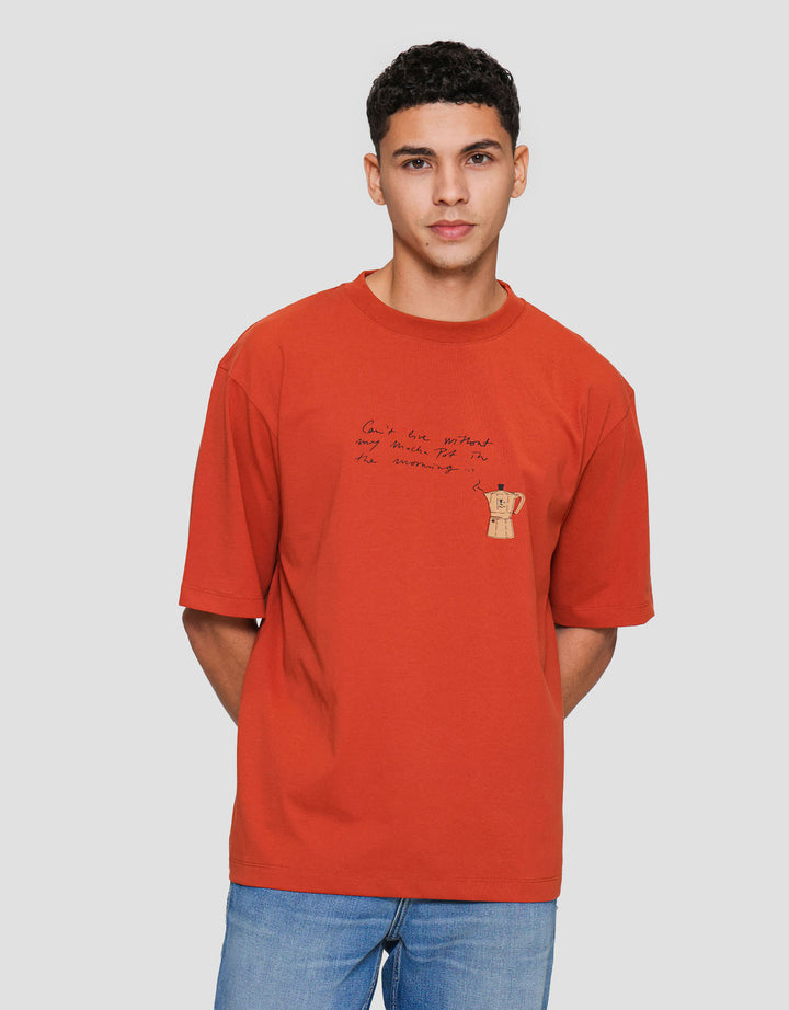 Suko Graphic Wording Kaos Oversize Pria