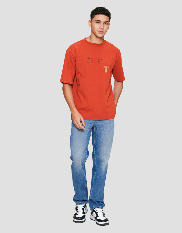 Suko Graphic Wording Kaos Oversize Pria