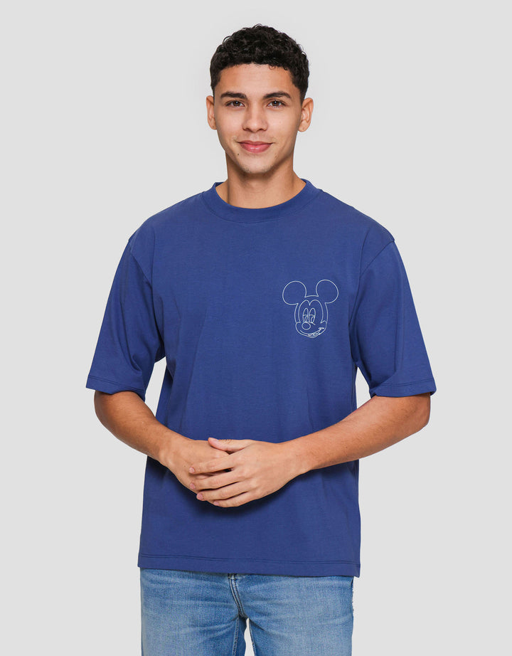 Suko Graphic Men Mickey And Friends Head Kaos Oversize Pria
