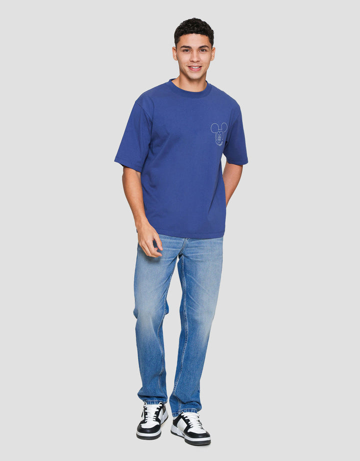 Suko Graphic Men Mickey And Friends Head Kaos Oversize Pria