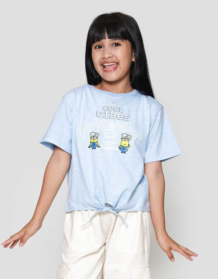 Character Pita Print Cool Vibes Kaos Anak Perempuan