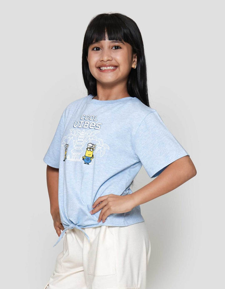 Character Pita Print Cool Vibes Kaos Anak Perempuan