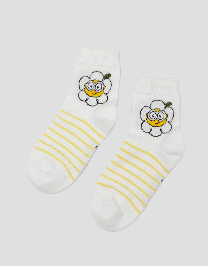 Character Print Minions Kaus Kaki Anak Laki-laki