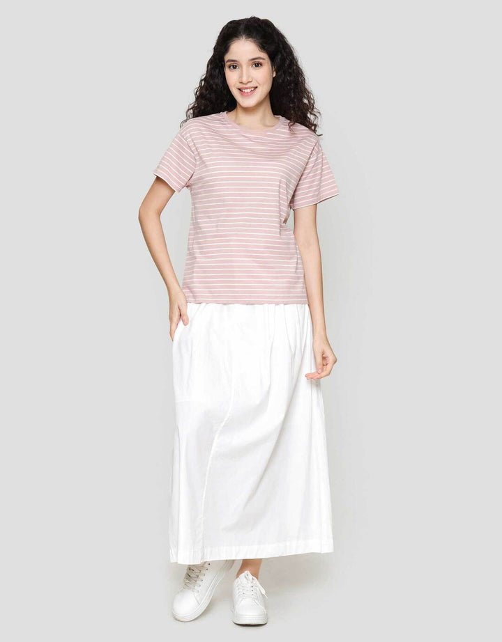 Connexion Stripe Tipe Kaos Wanita