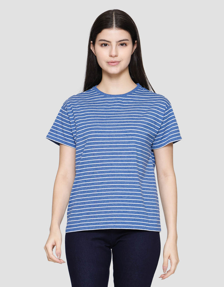 Connexion Stripe Tipe Kaos Wanita