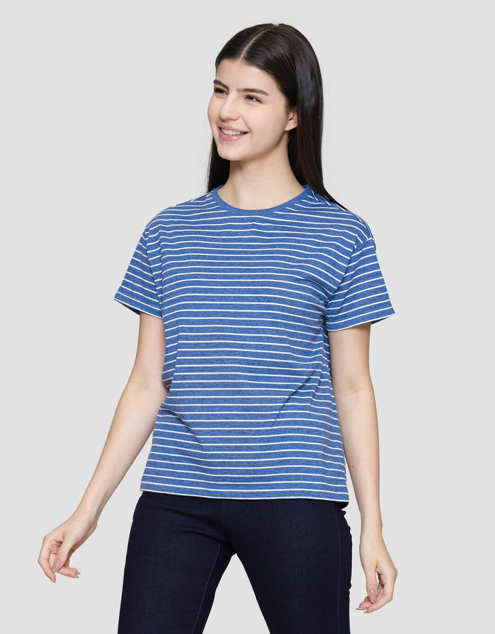 Connexion Stripe Tipe Kaos Wanita