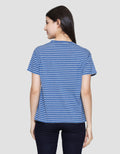 Connexion Stripe Tipe Kaos Wanita