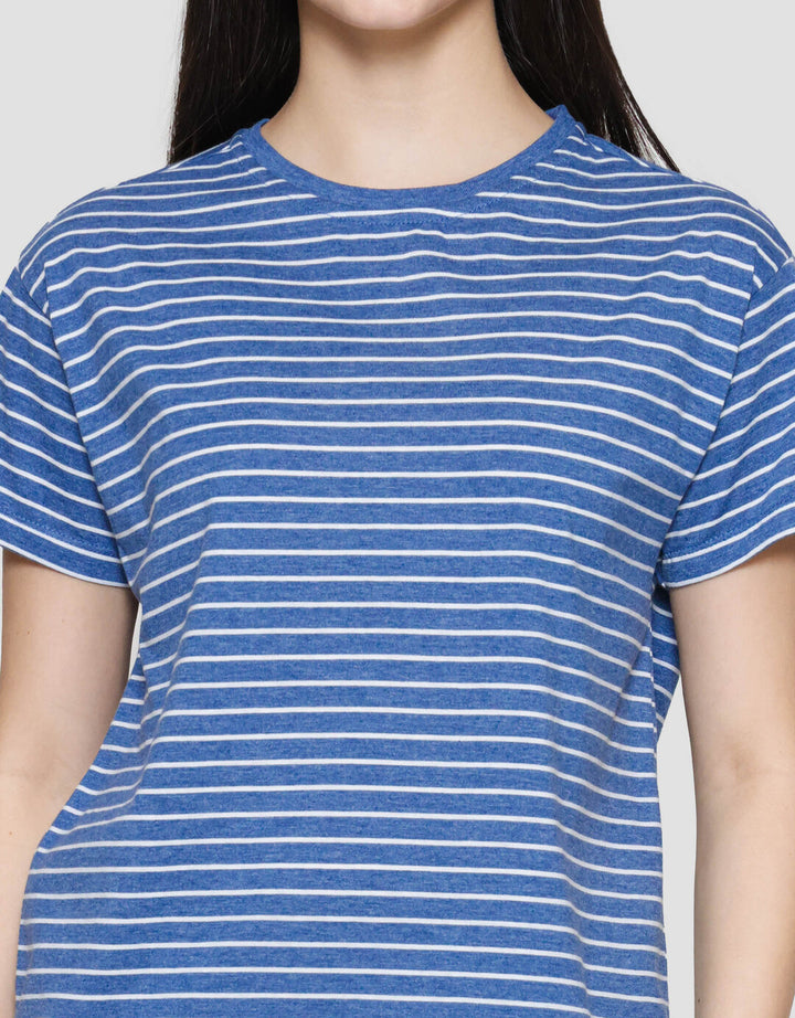 Connexion Stripe Tipe Kaos Wanita