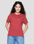 Connexion Stripe Tipe Kaos Wanita