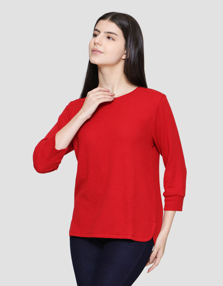 Connexion Waffle Plain Kaos Wanita
