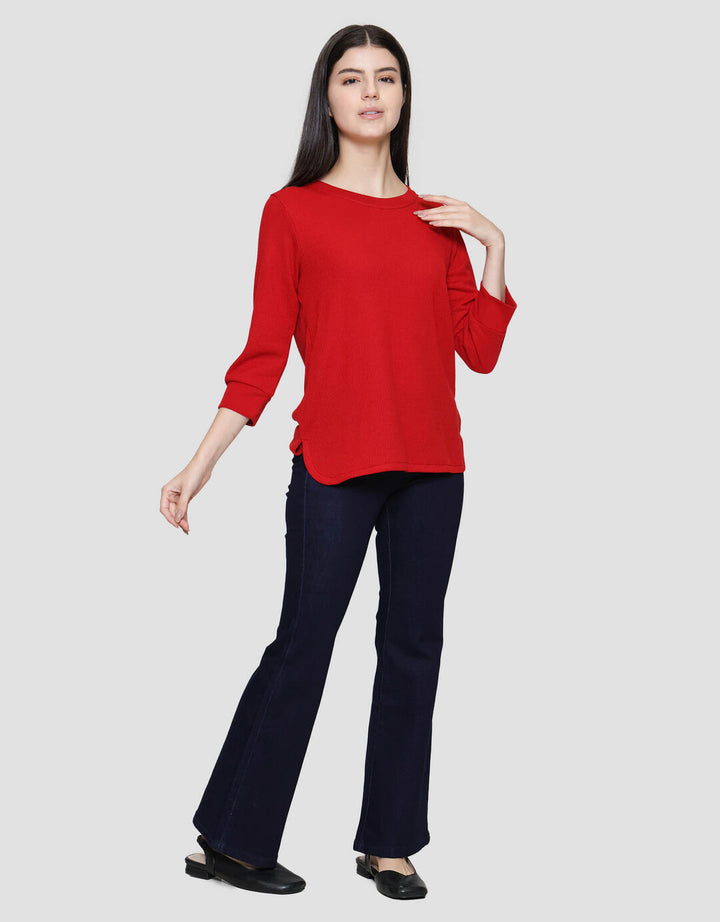 Connexion Waffle Plain Kaos Wanita