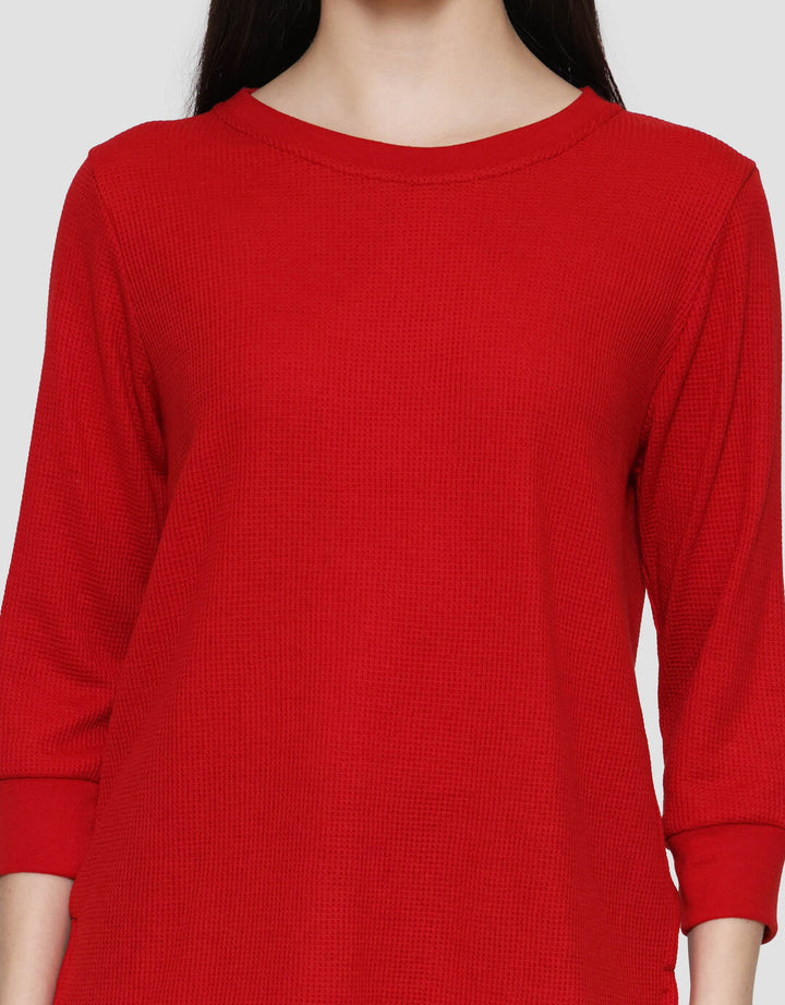 Connexion Waffle Plain Kaos Wanita