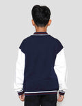 Nevada Knit Varsity Aplikasi Bear Jaket Anak Laki-laki