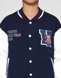 Nevada Knit Varsity Aplikasi Bear Jaket Anak Laki-laki