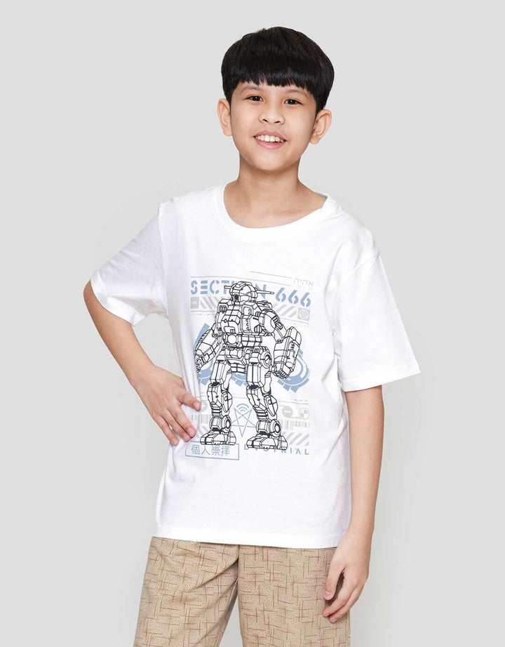 Nevada Print Robot Kaos Anak Laki-laki