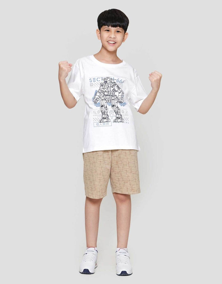 Nevada Print Robot Kaos Anak Laki-laki