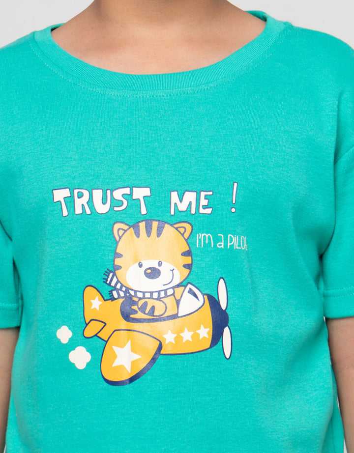 MxM Little M Print Trust Me Kaos Anak Laki-laki