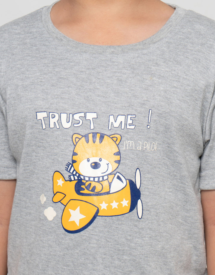 MxM Little M Print Trust Me Kaos Anak Laki-laki