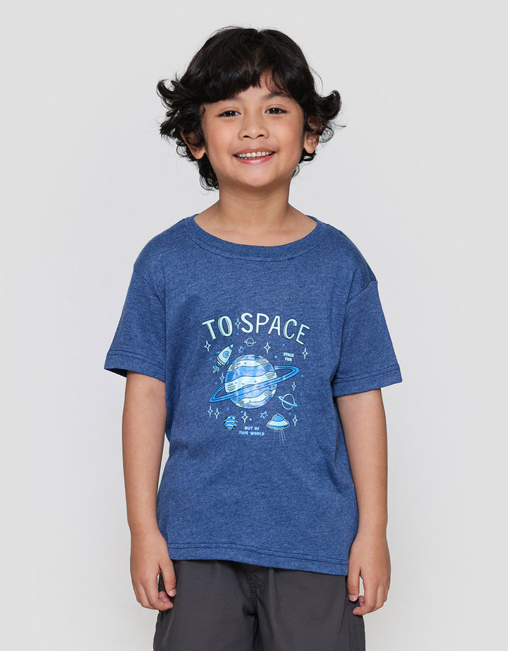 MxM Little M Print Space Kaos Anak Laki-laki