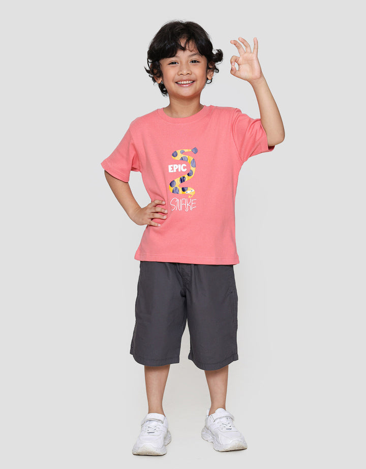 MxM Little M Print Snake Kaos Anak Laki-laki