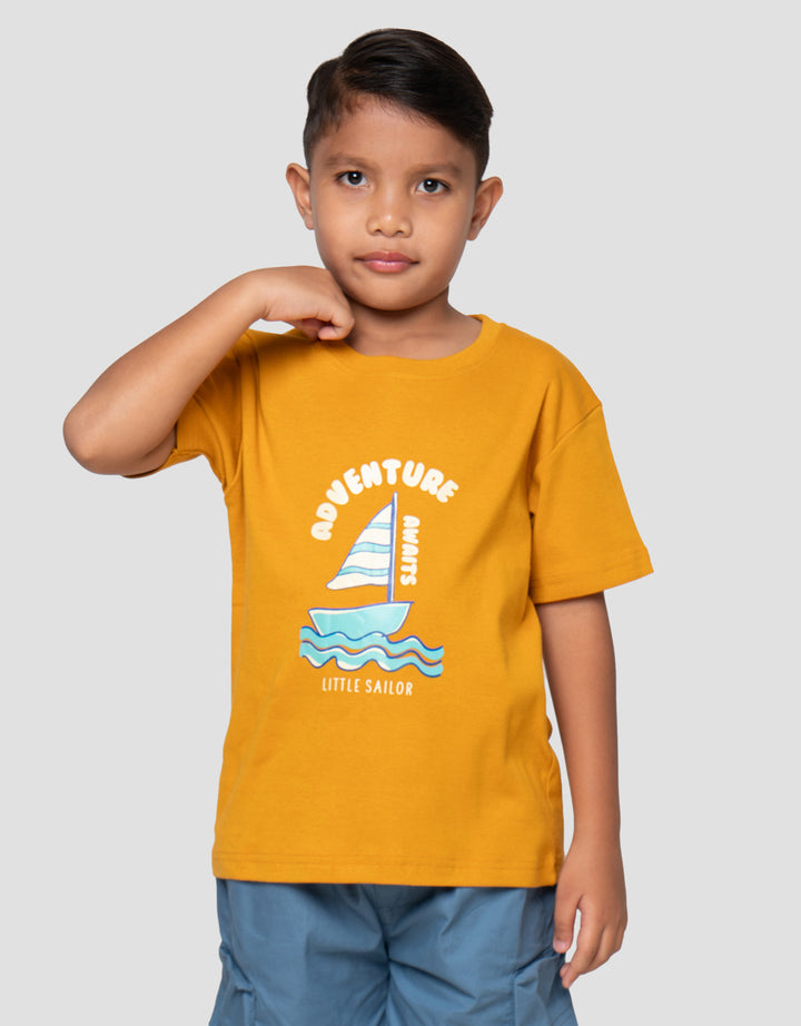 MxM Little M Print Adventure Kaos Anak Laki-Laki