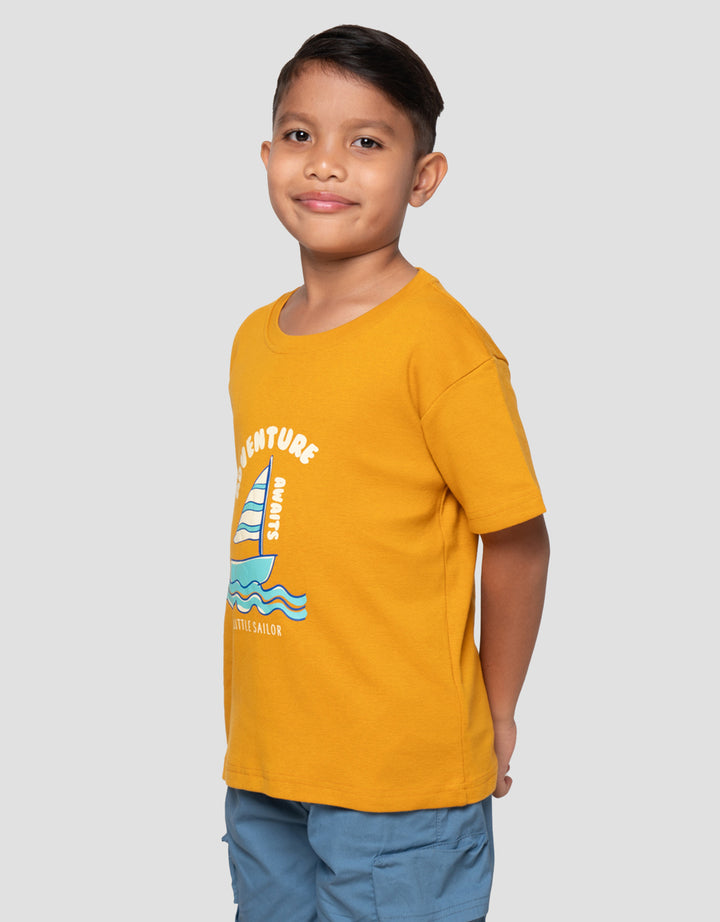 MxM Little M Print Adventure Kaos Anak Laki-Laki