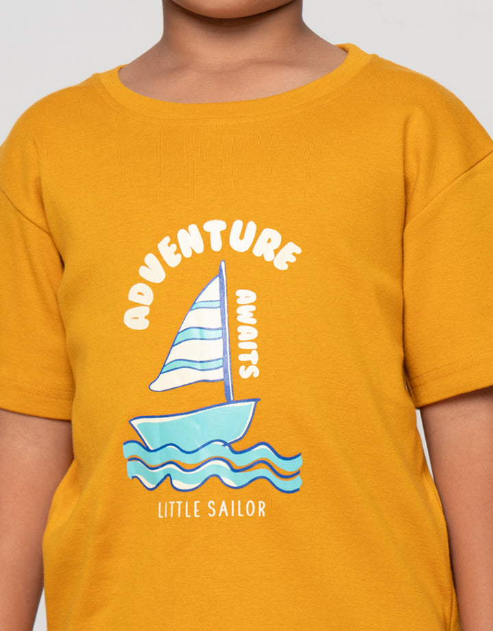 MxM Little M Print Adventure Kaos Anak Laki-Laki