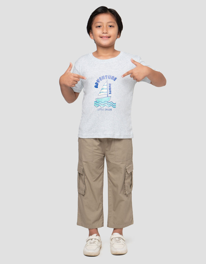MxM Little M Print Adventure Kaos Anak Laki-laki