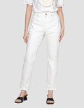 St. Yves Unfinished Trim Slim Fit Celana Denim Wanita