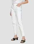 St. Yves Unfinished Trim Slim Fit Celana Denim Wanita