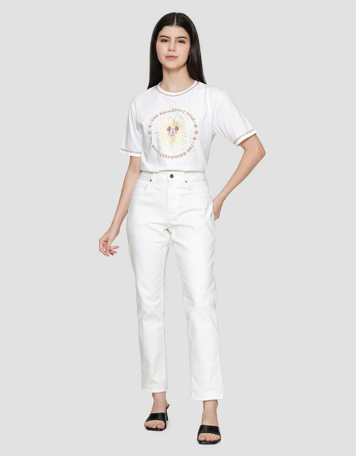 St. Yves Unfinished Trim Slim Fit Celana Denim Wanita