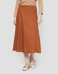 St. Yves Maxi Skirt Linen Panel A Line