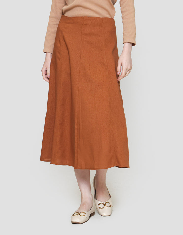 St. Yves Maxi Skirt Linen Panel A Line