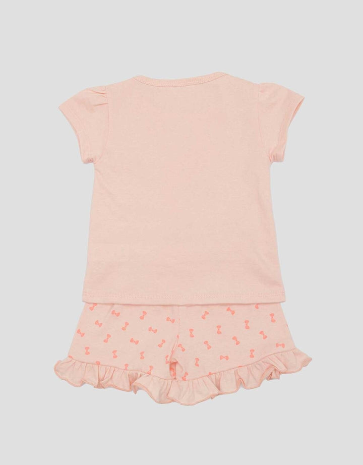 Little M Print Rabits Setelan Baju Anak Perempuan