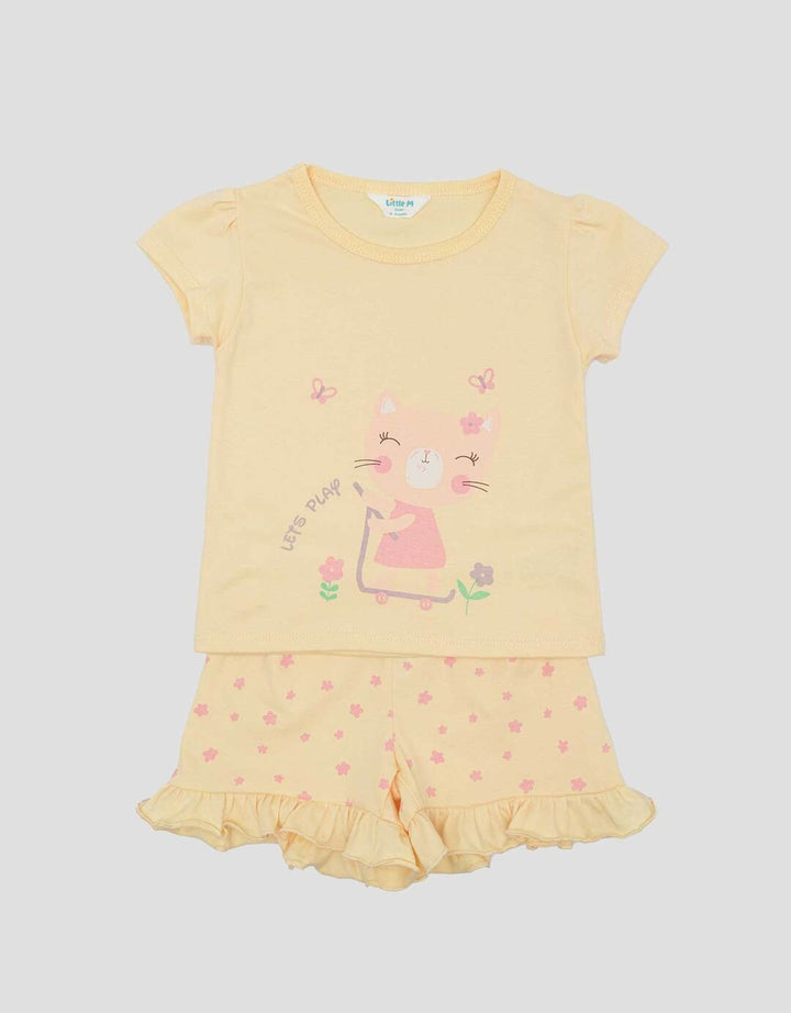 Little M Print Rabits Setelan Baju Anak Perempuan