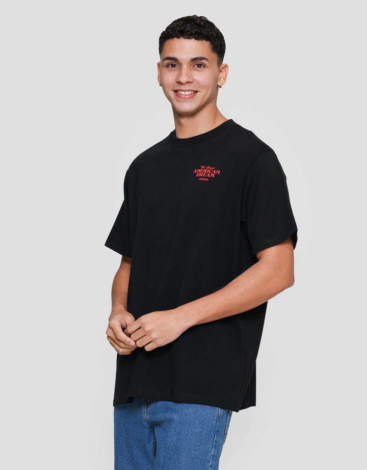 Aos Theme Rockstar Concept Retro Space Diner Dream Kaos Pria