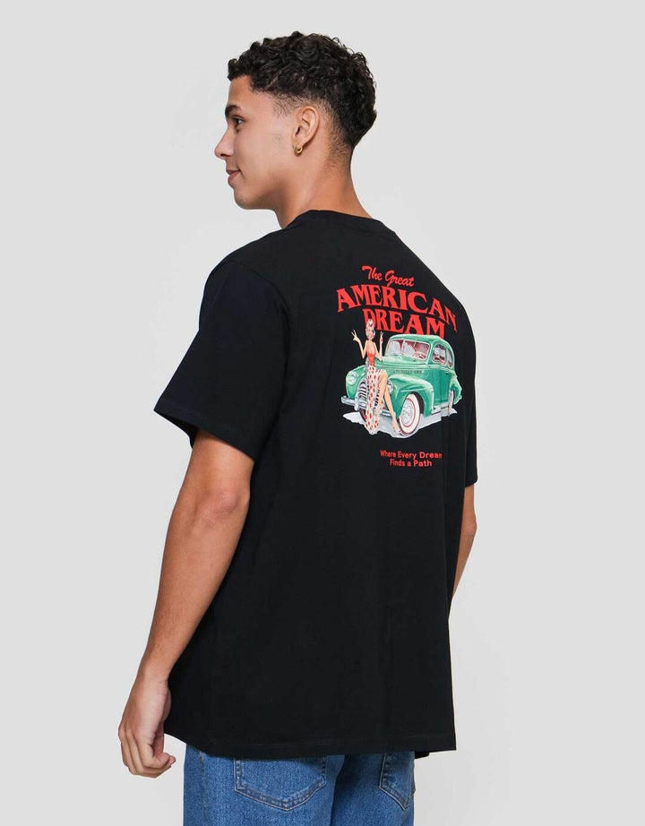 Aos Theme Rockstar Concept Retro Space Diner Dream Kaos Pria