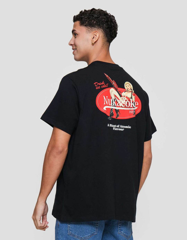 Aos Rockstar Concept Retro Space Diner Nukacoke Kaos Pria