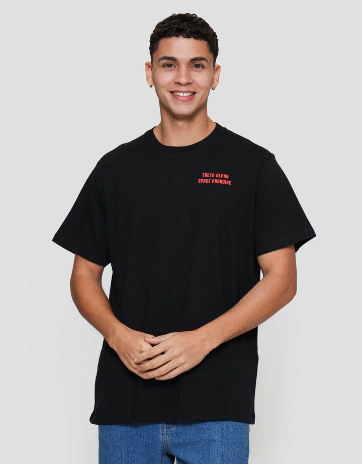 Aos Rockstar Concept Retro Space Diner Paradise Kaos Pria