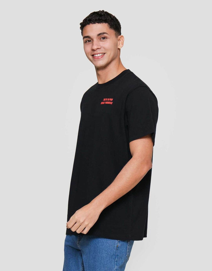 Aos Rockstar Concept Retro Space Diner Paradise Kaos Pria