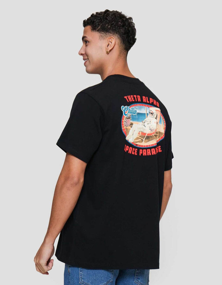 Aos Rockstar Concept Retro Space Diner Paradise Kaos Pria