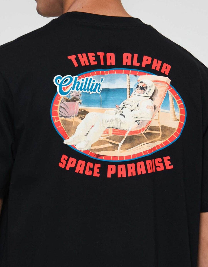 Aos Rockstar Concept Retro Space Diner Paradise Kaos Pria