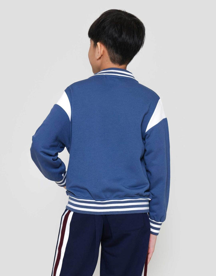 Nevada Knit Varsity Aplikasi Patch Jaket Anak Laki-laki
